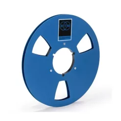 Flash Sale 🧨 RecordingTheMasters 1/4″ NAB Empty Metal Reel With Hinged Box - Blue 😉